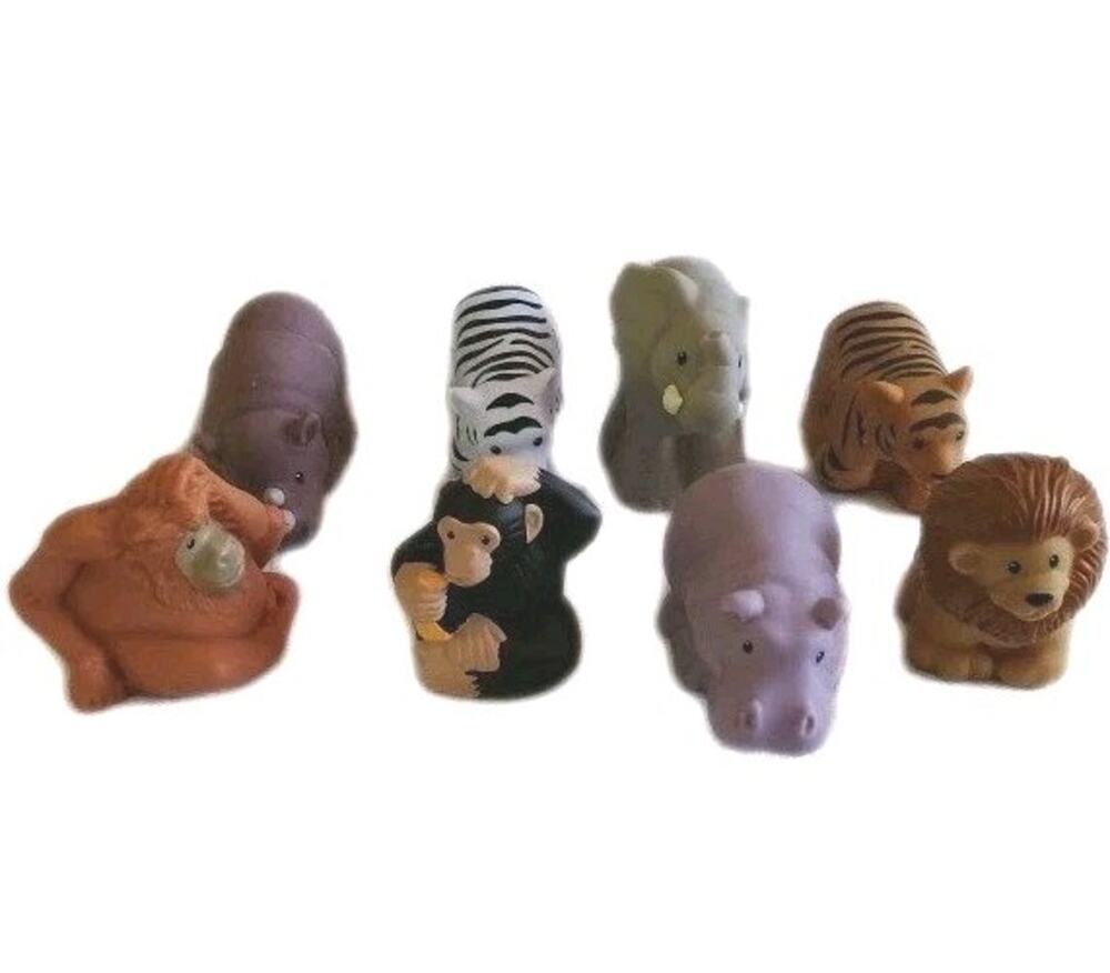 Mattel 2011 FISHER PRICE Little People ZOO TALKERS Lot of 8